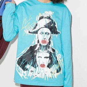 FARFETCH| Charles Jeffrey LOVERBOY Long sleeve Graphic print tee NWT SZ S